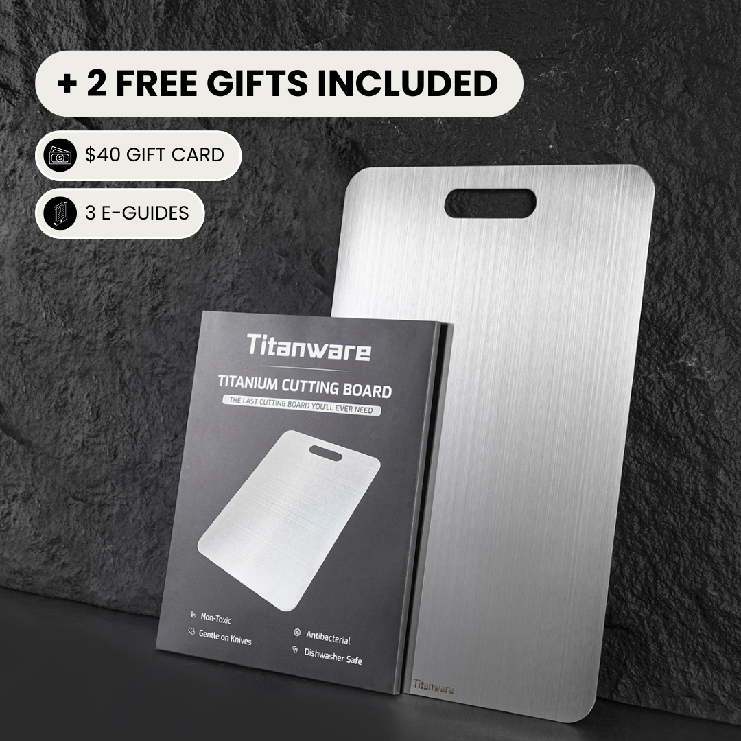 Titanware™ 100% Pure Titanium Cutting Board Set (S+M+L)