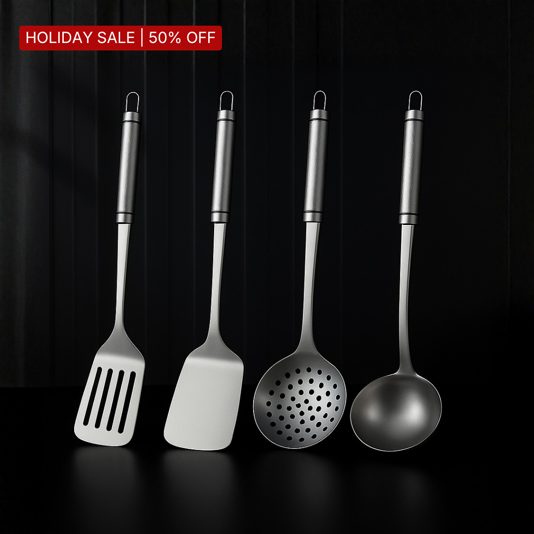 Titanware™ 100% Pure Titanium Utensils Set (4 Pieces)